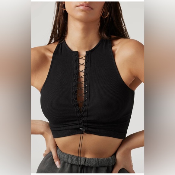 Joah Brown. Black top Size: S/M - Picture 2 of 6